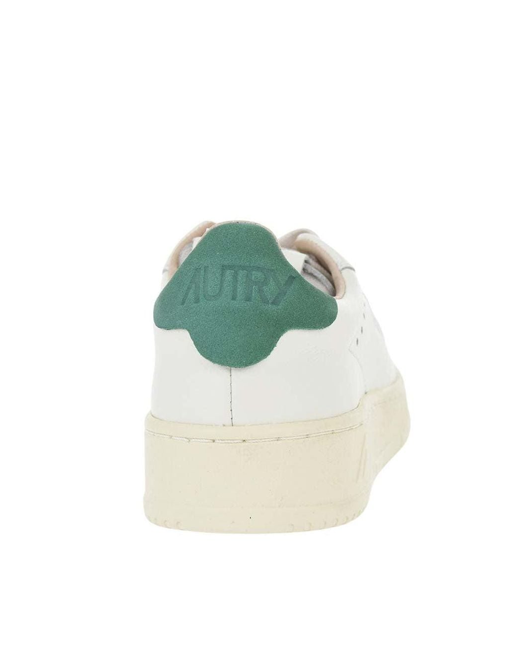 Autry White Leather Low-Top Sneakers