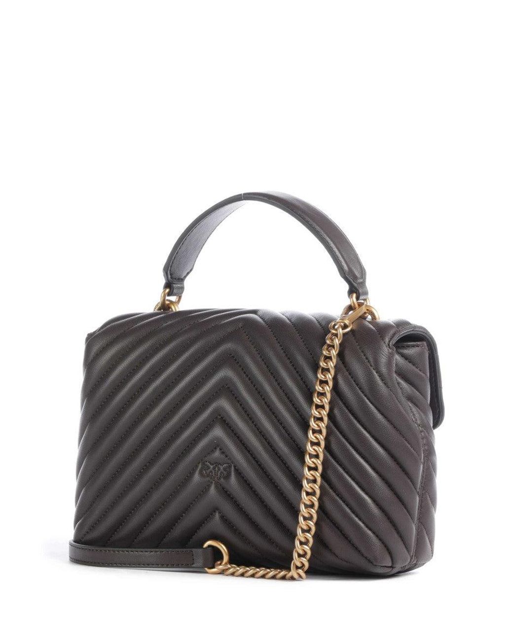 Pinko Black Lady Love Puff Mini Satchel