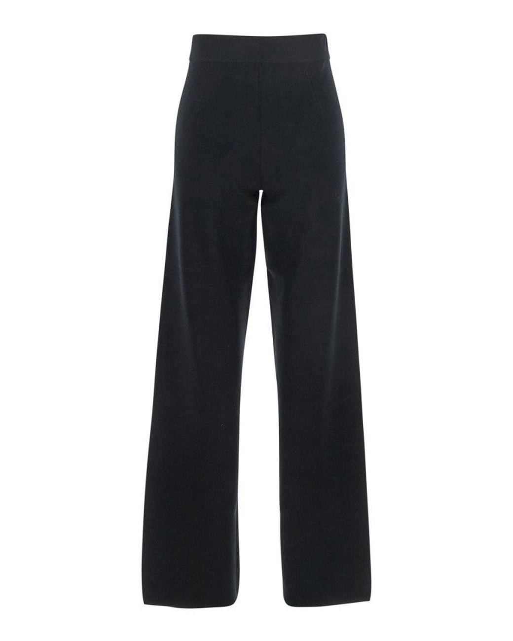 Max Mara Blue Relaxed Palazzo Pants