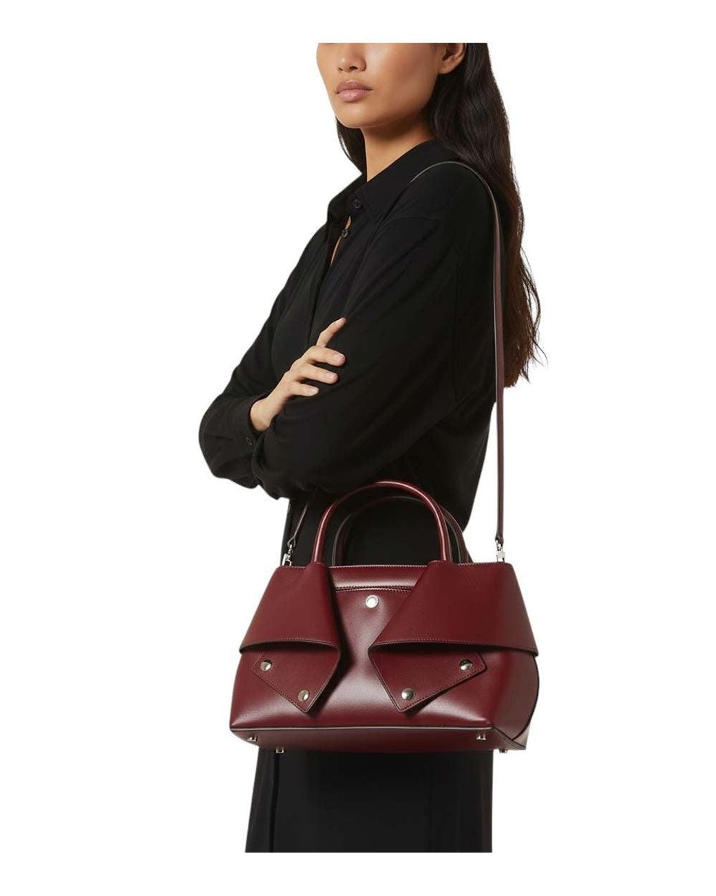 Totême Purple Mercer Small Satchel