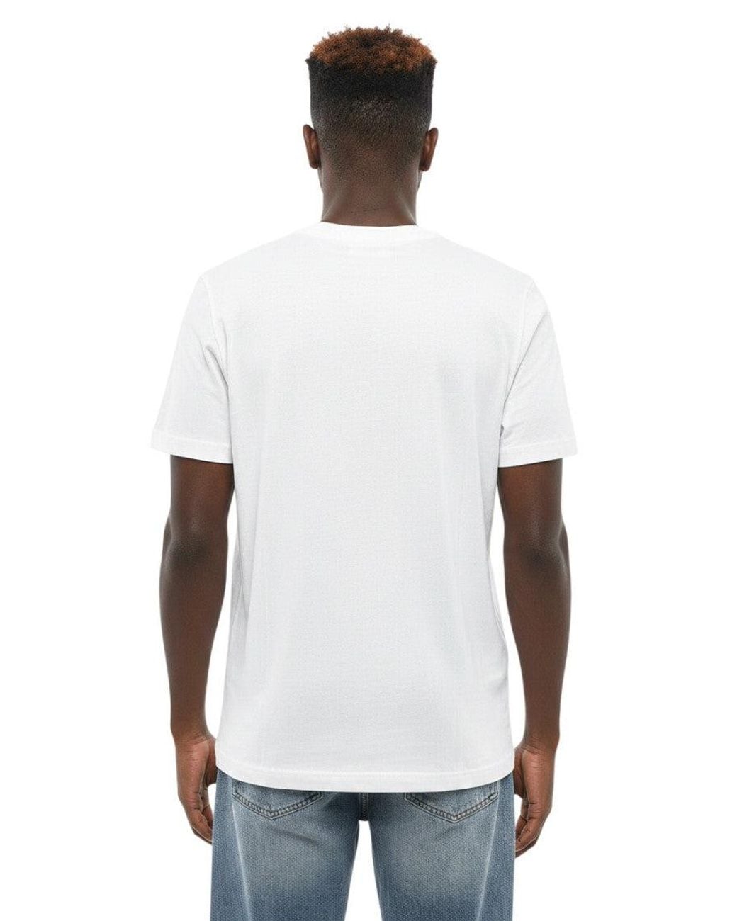 DIESEL White Graphic Print T-Shirt for men