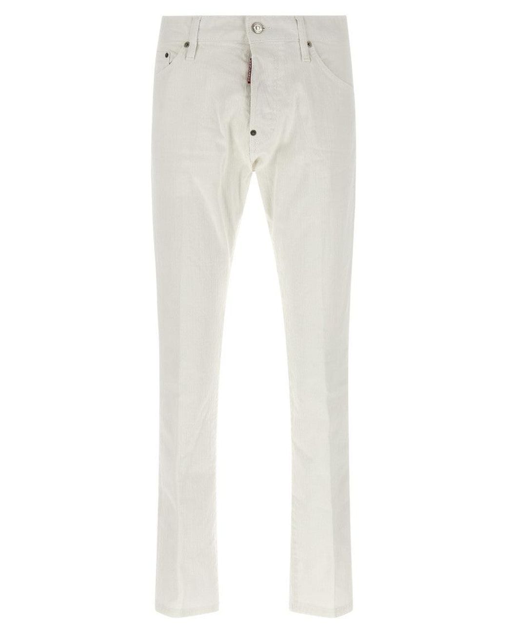 DSquared² White Teddy Jeans for men