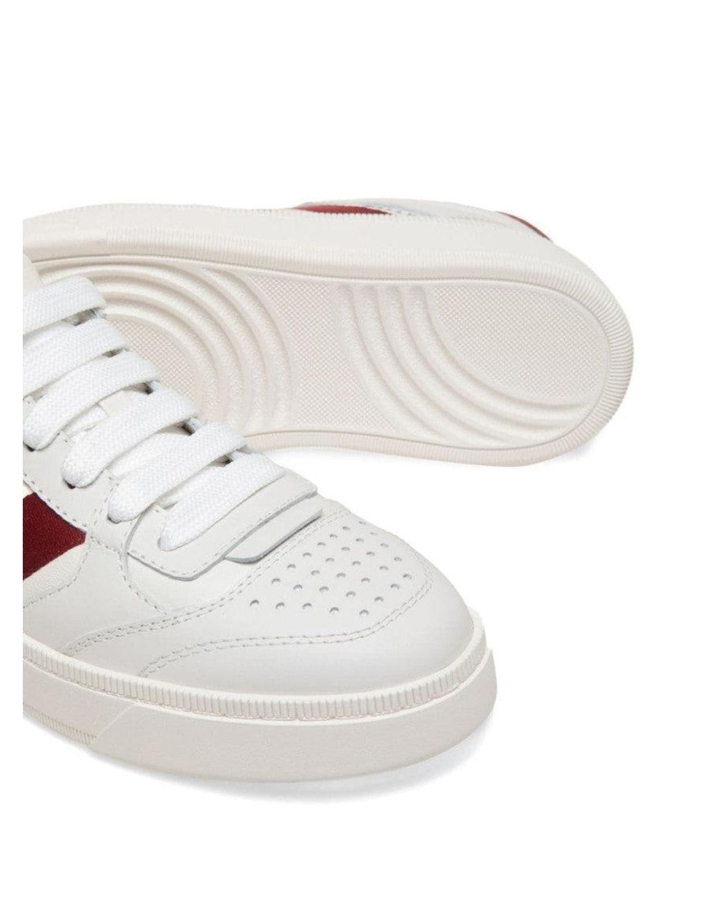 Bally Pink Leather Sneakers