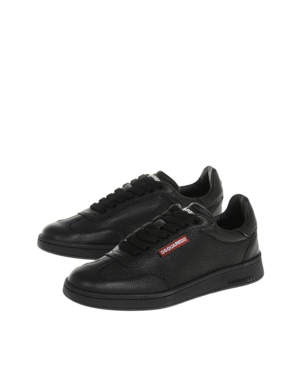 DSquared² Black Textured Boxer Sneakers