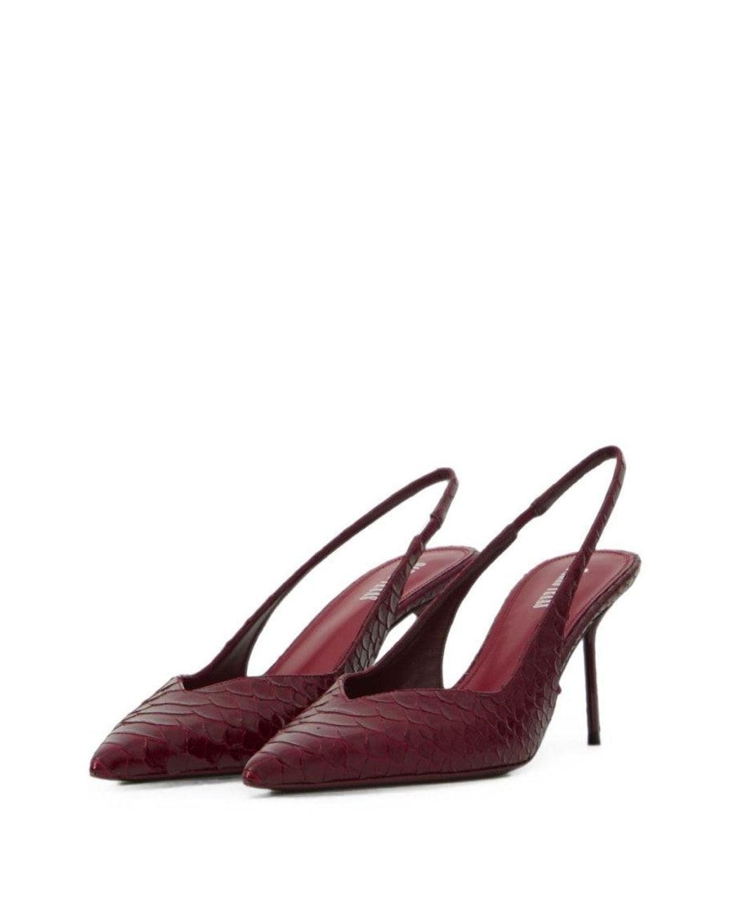 Paris Texas Pink Bordeaux Textured Lidia Pumps