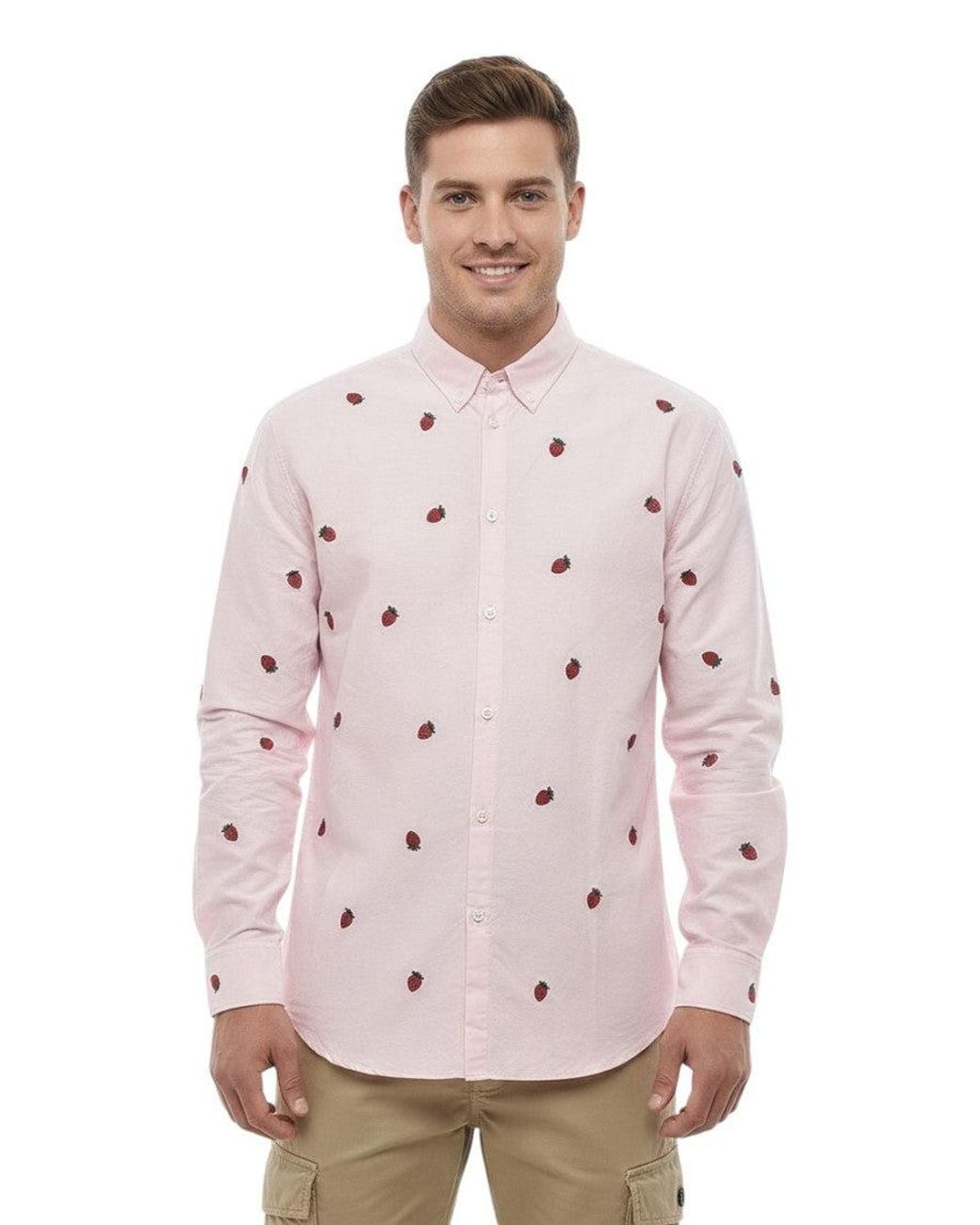 DSquared² Pink Light Regular Shirt for men