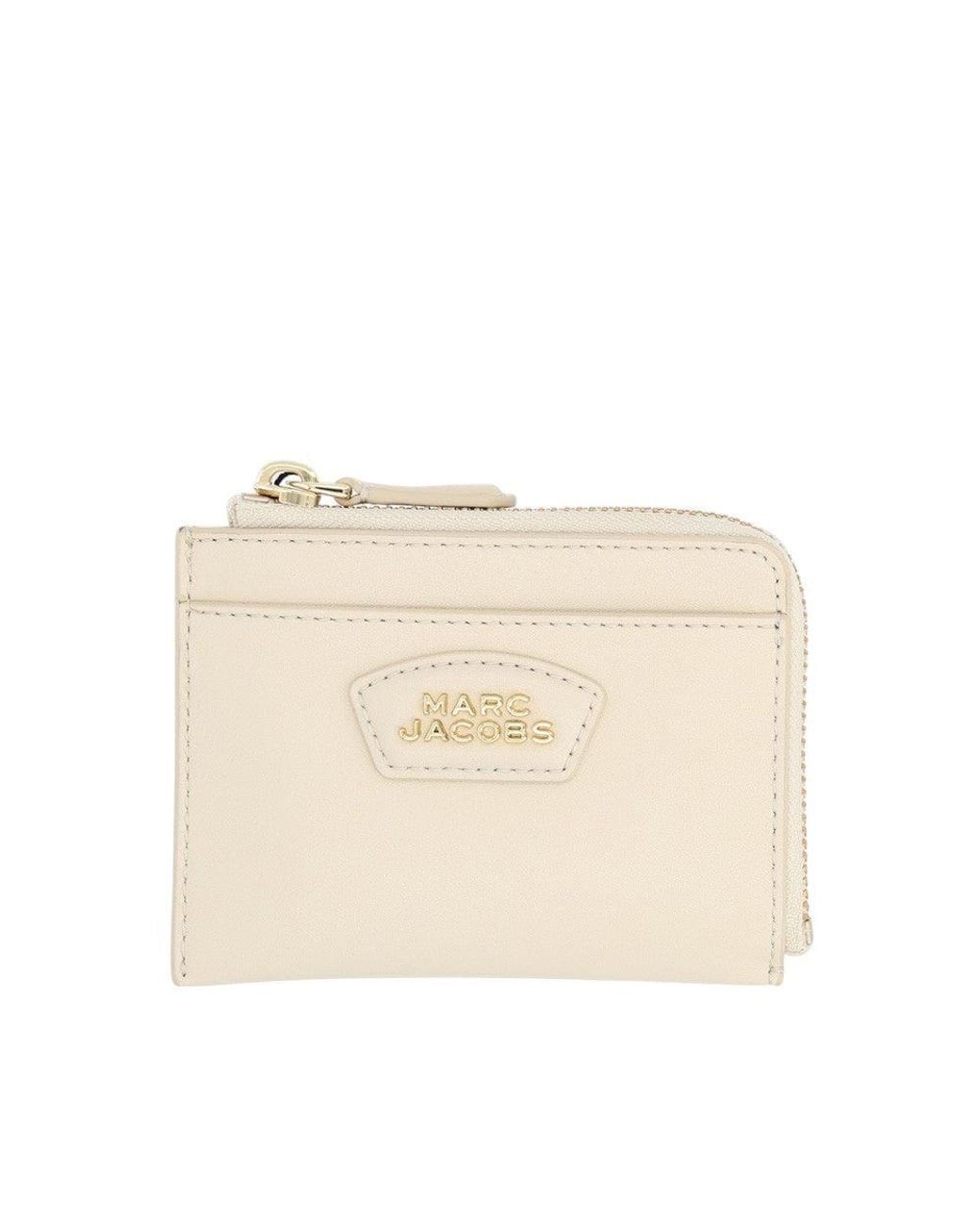 Marc Jacobs Natural Off Solid Zip Wallet