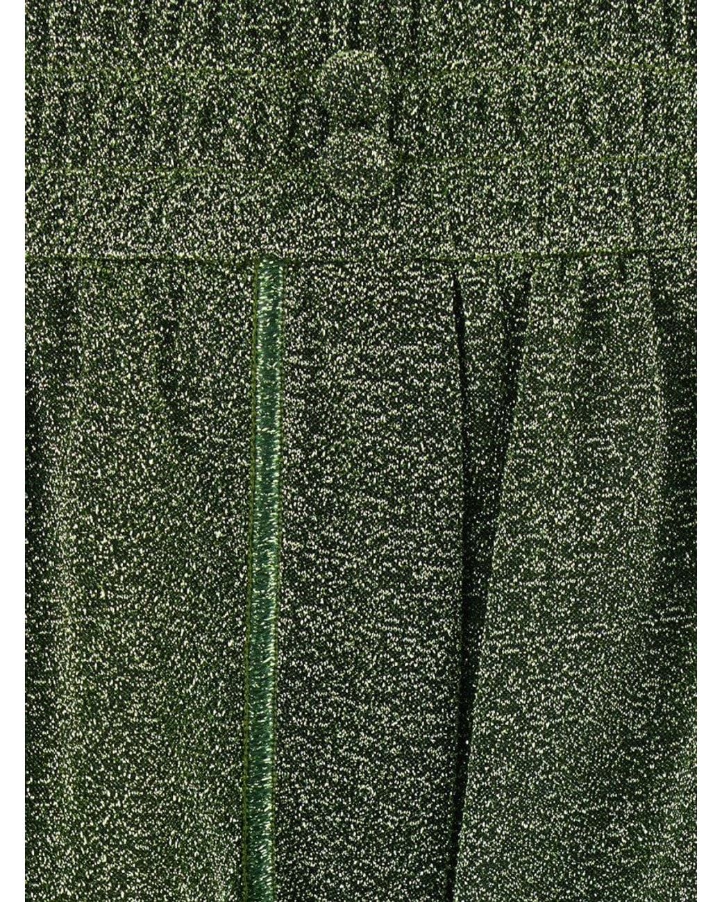 Oseree Green Textured Shorts