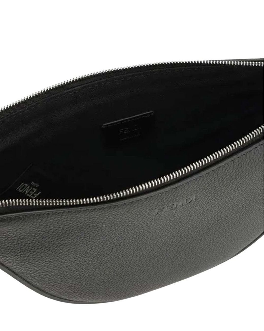 Fendi Black Melon Mini Crossbody Bag for men