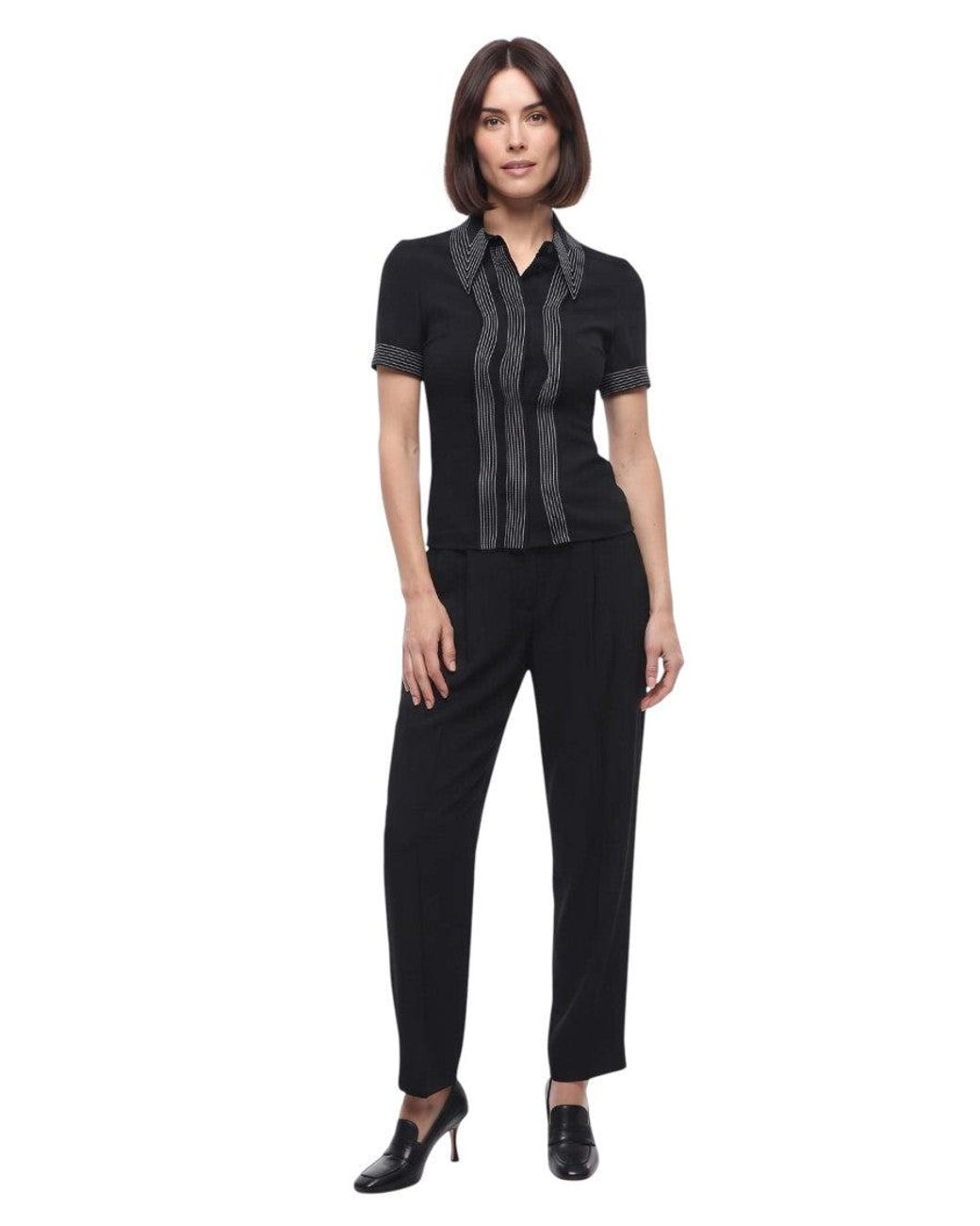 Stella McCartney Black Slim Stripes Shirt