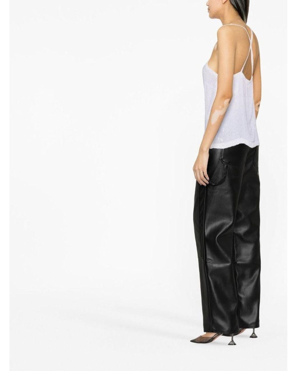 P.A.R.O.S.H. White Sequin Top
