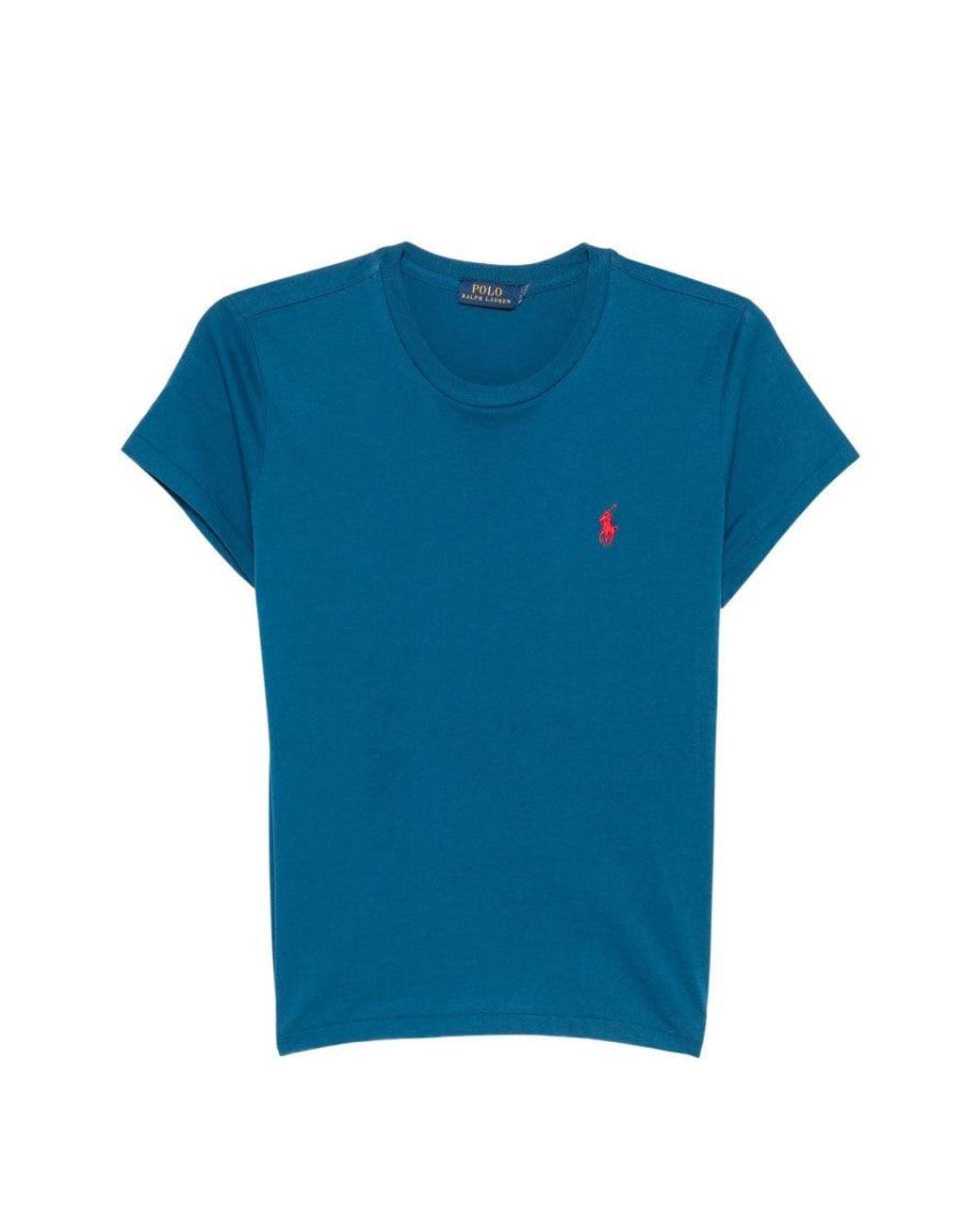 Polo Ralph Lauren Blue Logo Crew Neck T-Shirt