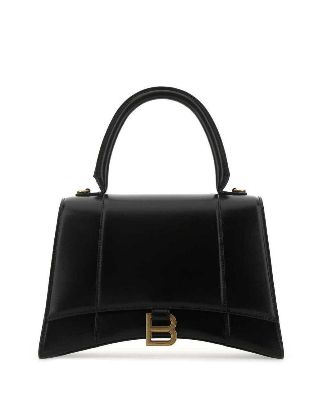 Balenciaga Black Hourglass Medium Satchel Bag