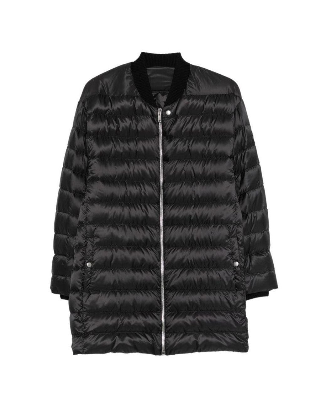 Moncler Black Quilted Mock Collar Jacket