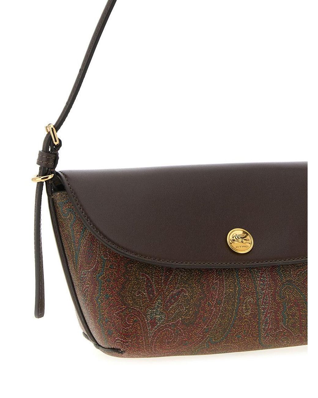 Etro Metallic Cotton Shoulder Bag