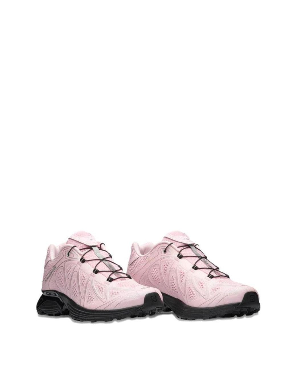 Salomon Pink Round-Toe Sneakers