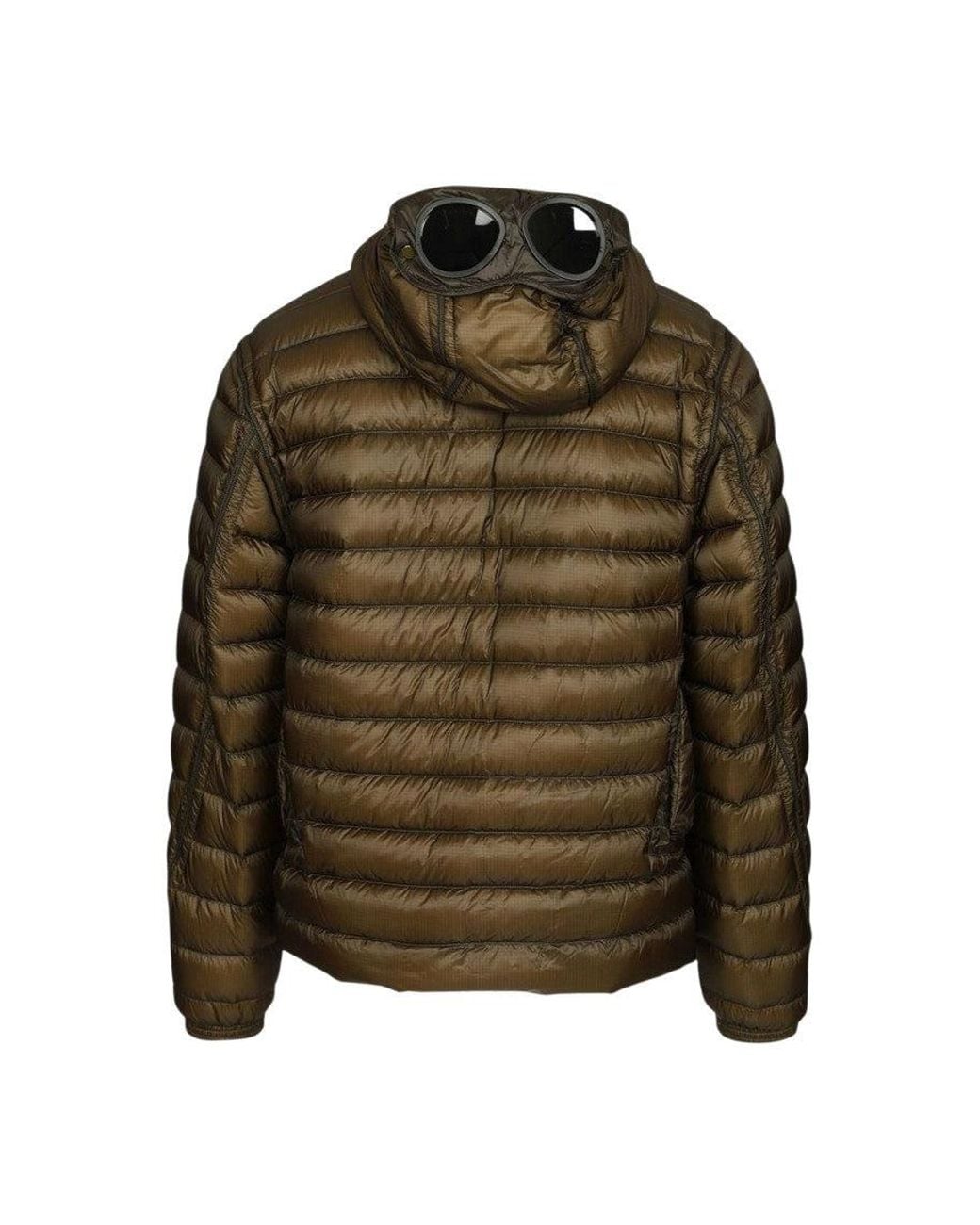 C P Company Green Quilted Hood Jacket for men