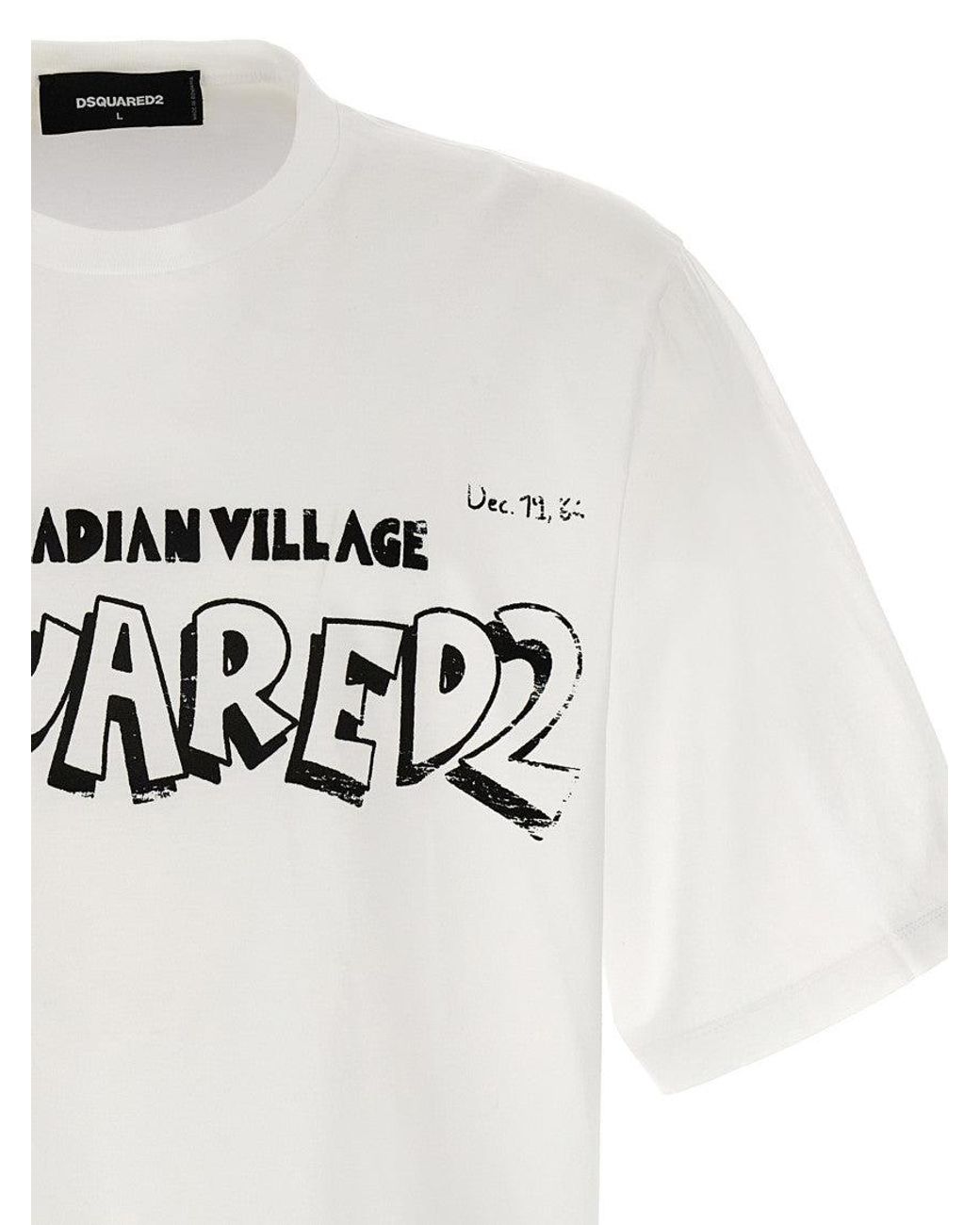 DSquared² White Graphic T-Shirt for men