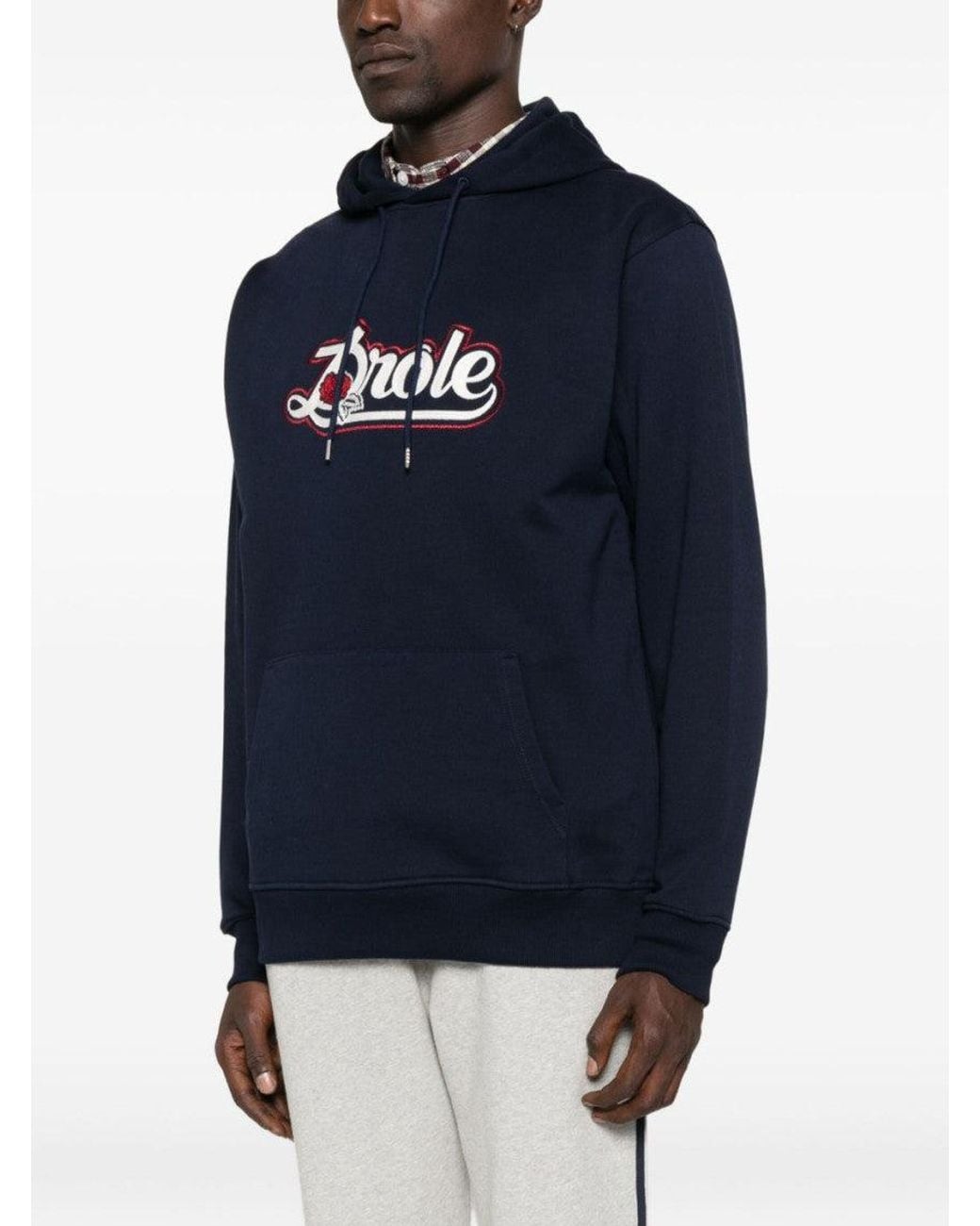 Drole de Monsieur Blue Logo Hoodie for men