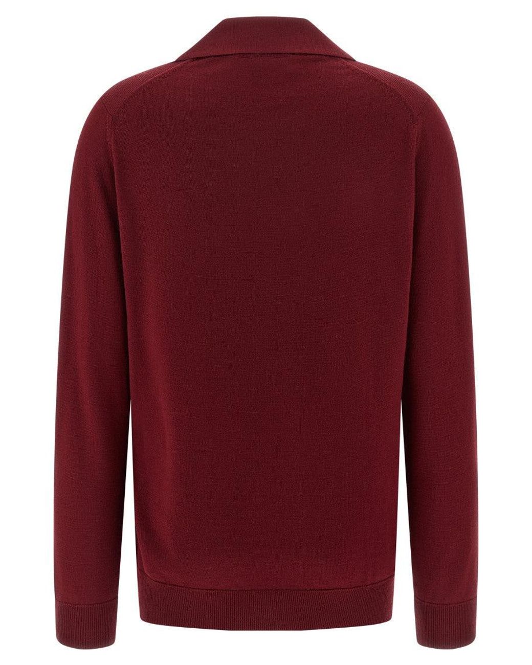 Gucci Red Logo Shirt Collar Polo