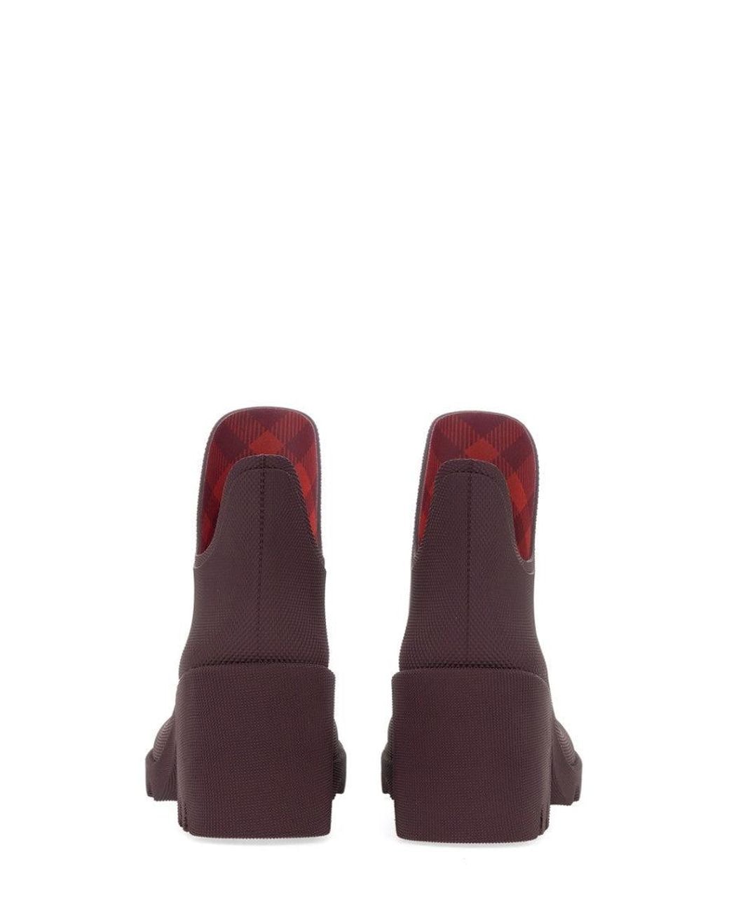 Burberry Purple Marsh Boots