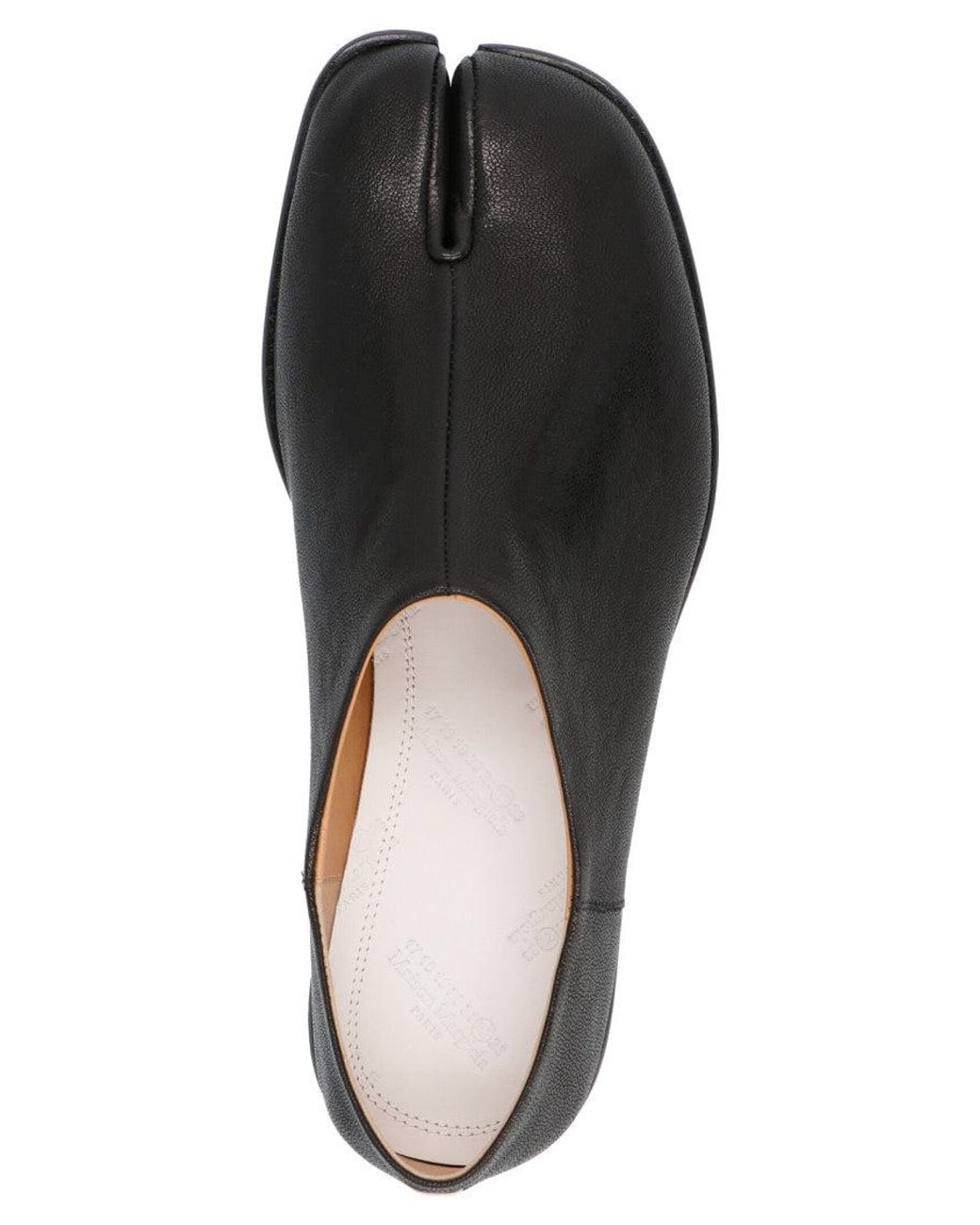 Maison Margiela Black Solid Tabi Loafers