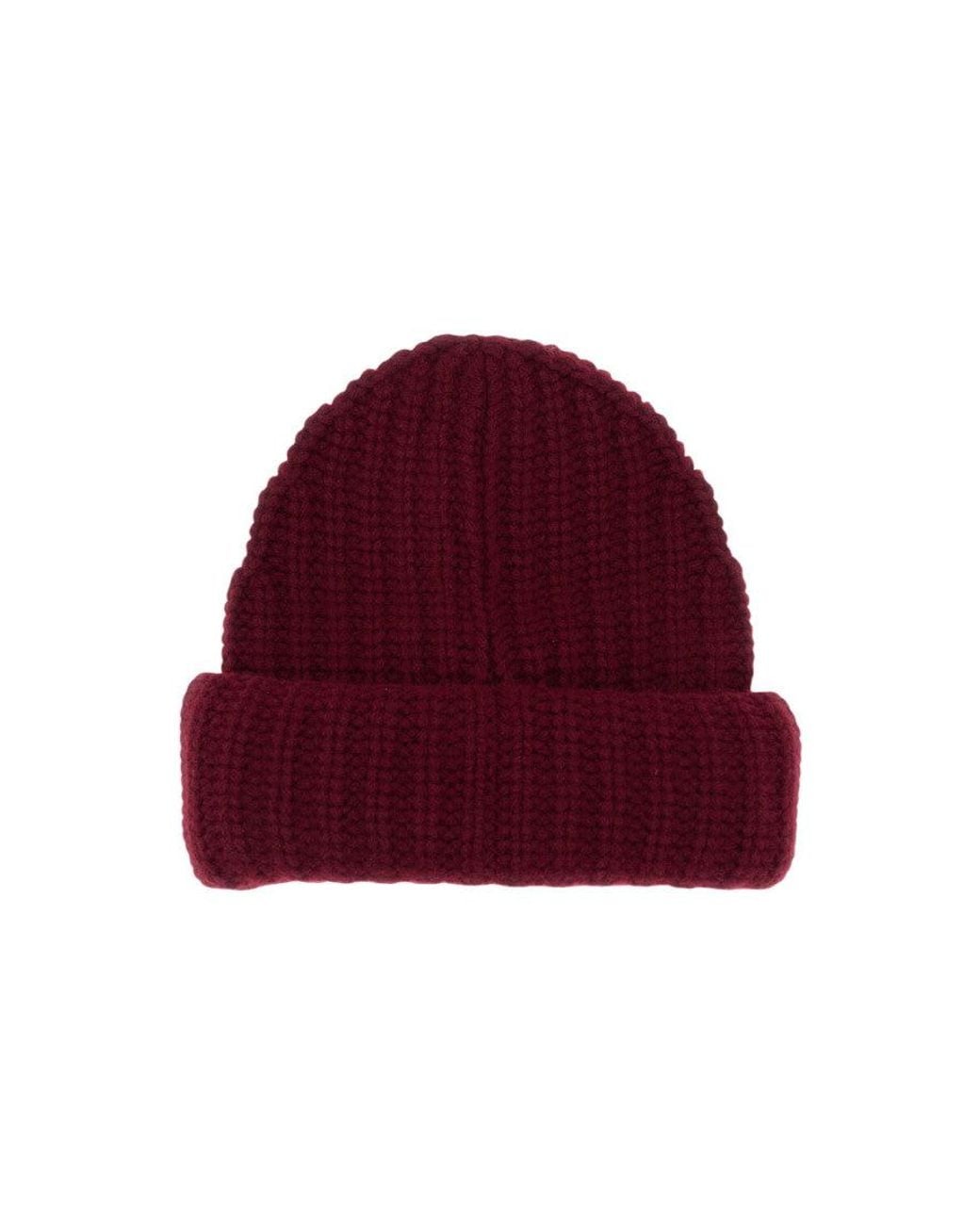 Lisa Yang Red Knitted Beanie Cap