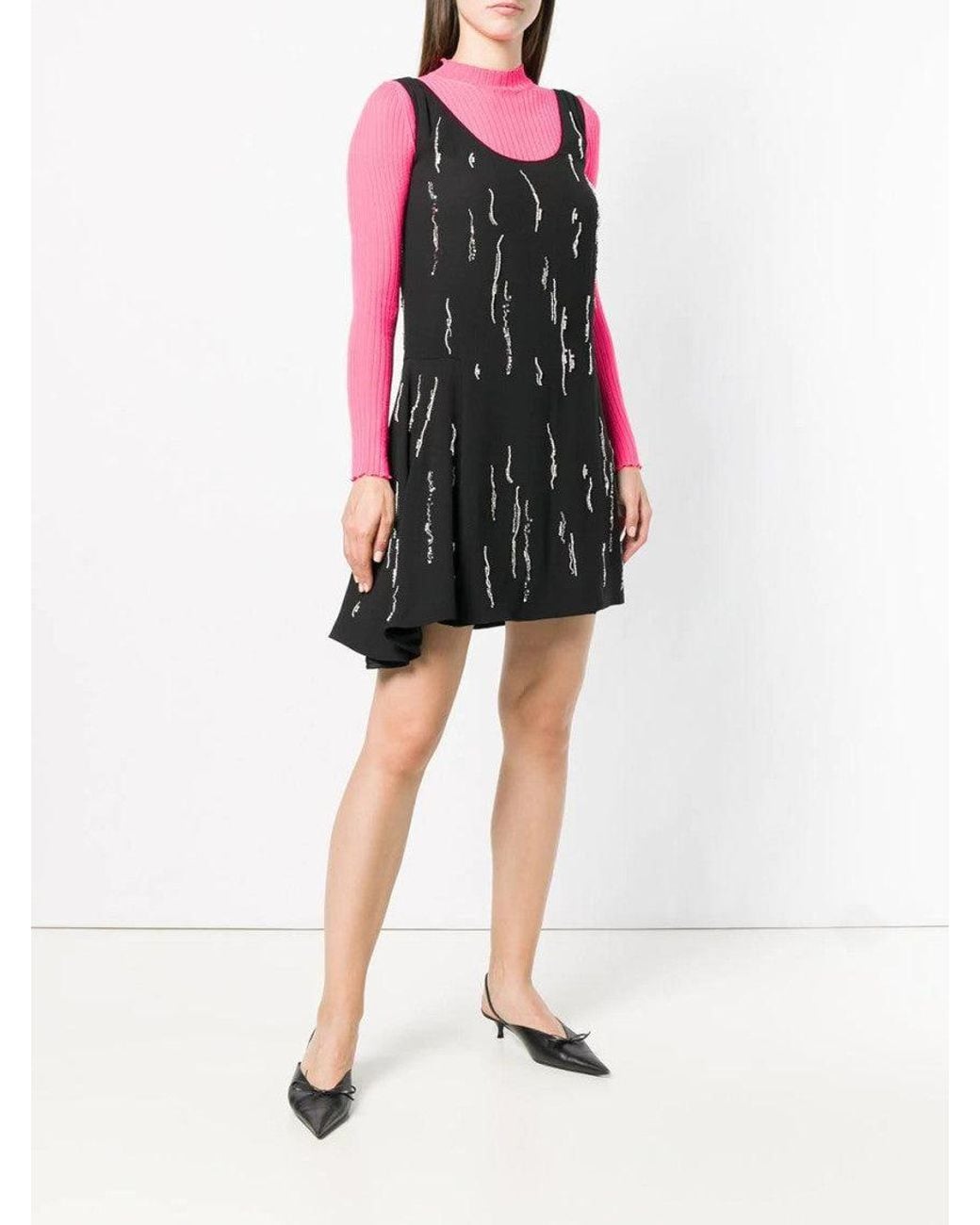 Prada Black Sabl Satin Dress