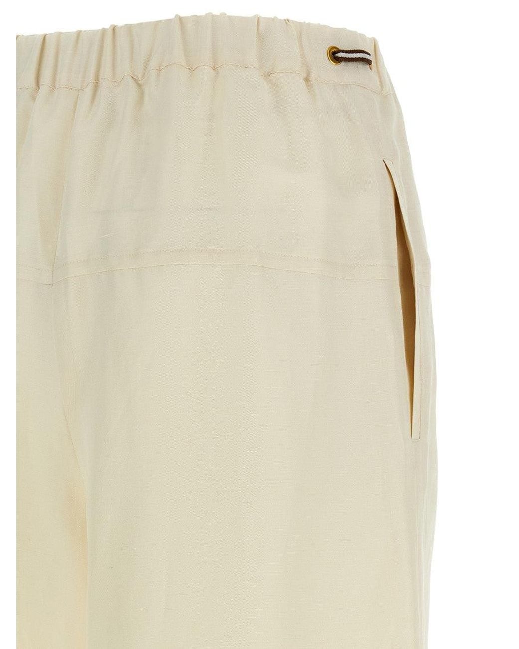 Max Mara White Onore Trousers