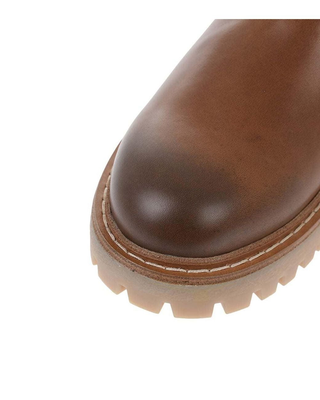 Prada Brown Leather Chelsea Boots for men
