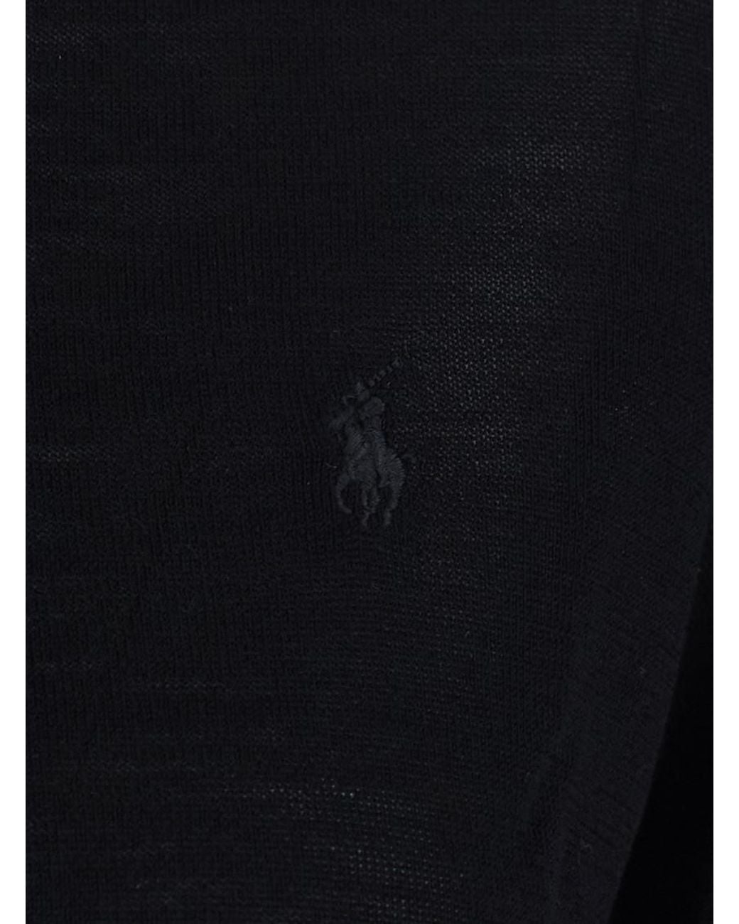 Polo Ralph Lauren Turtle Neck Sweater in Black | Lyst