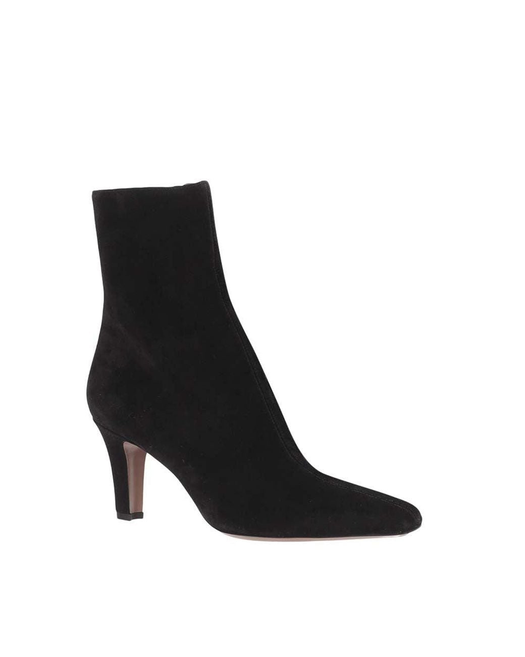 Paris Texas Black Suede Ankle Boots