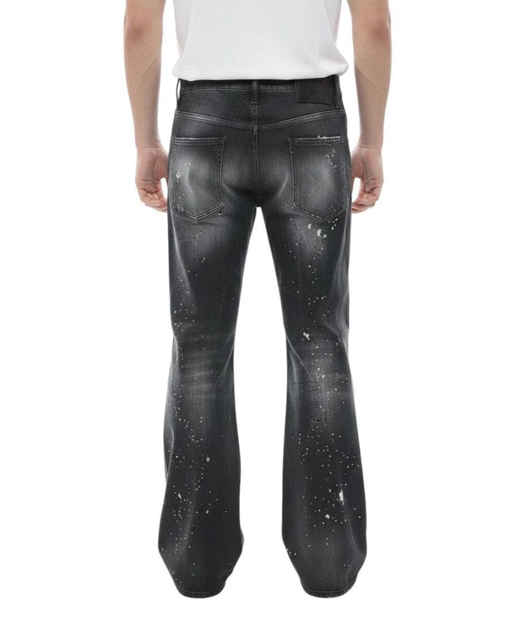 DSquared² Black Flared Mid Rise Jeans for men