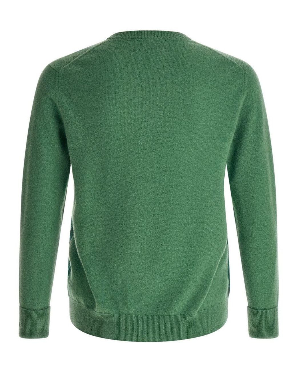 Ballantyne Green Geometric Sweater for men