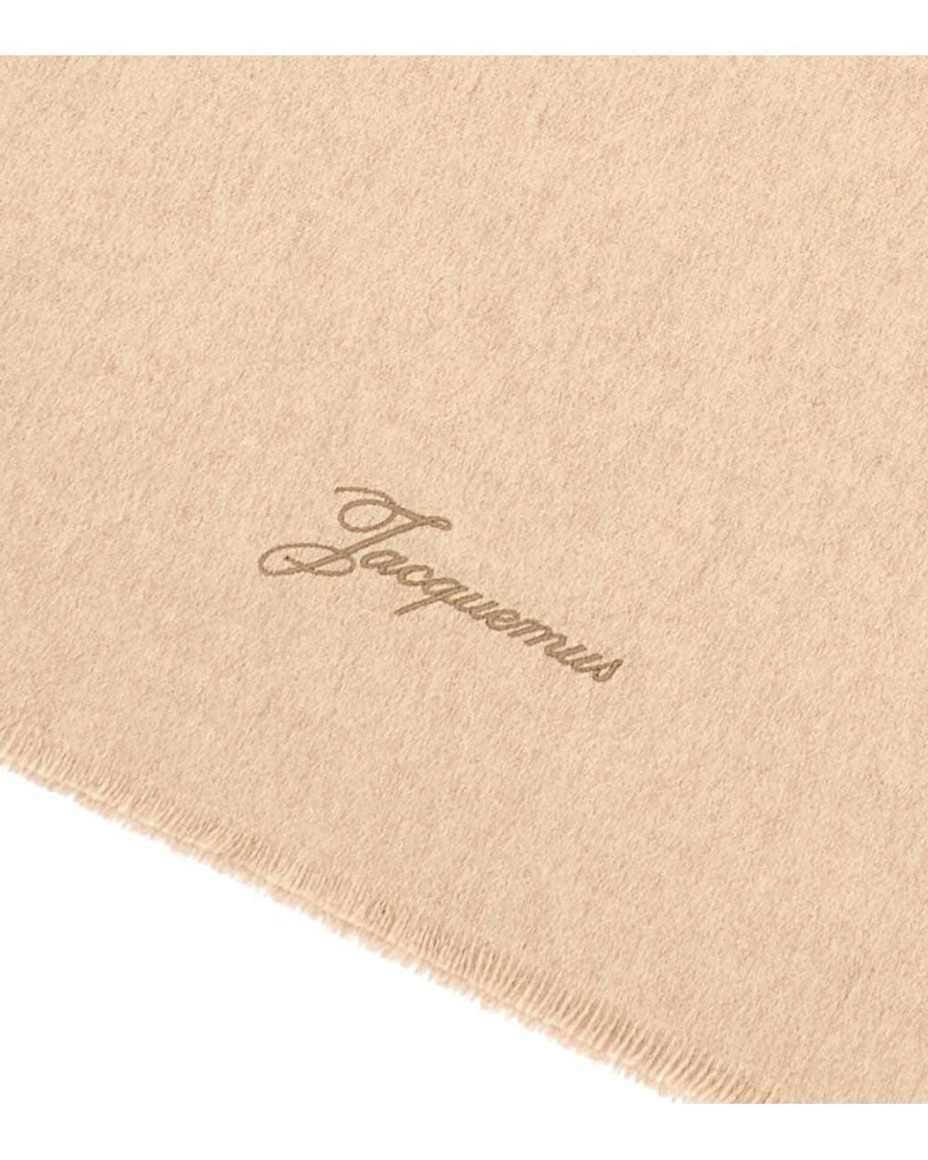 Jacquemus Natural Solid Scarf for men