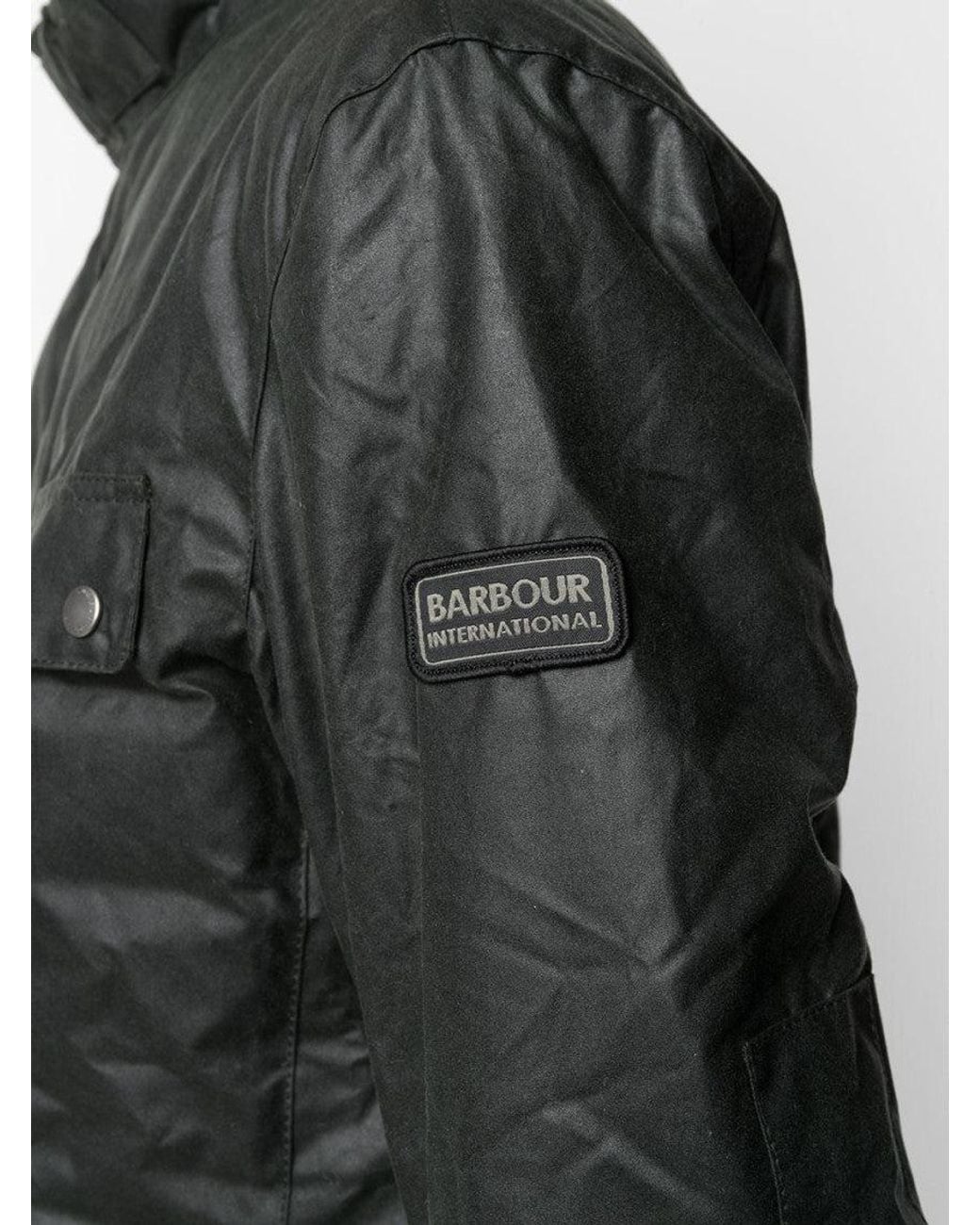 Barbour Gray Dark Duke Wax Jacket for men