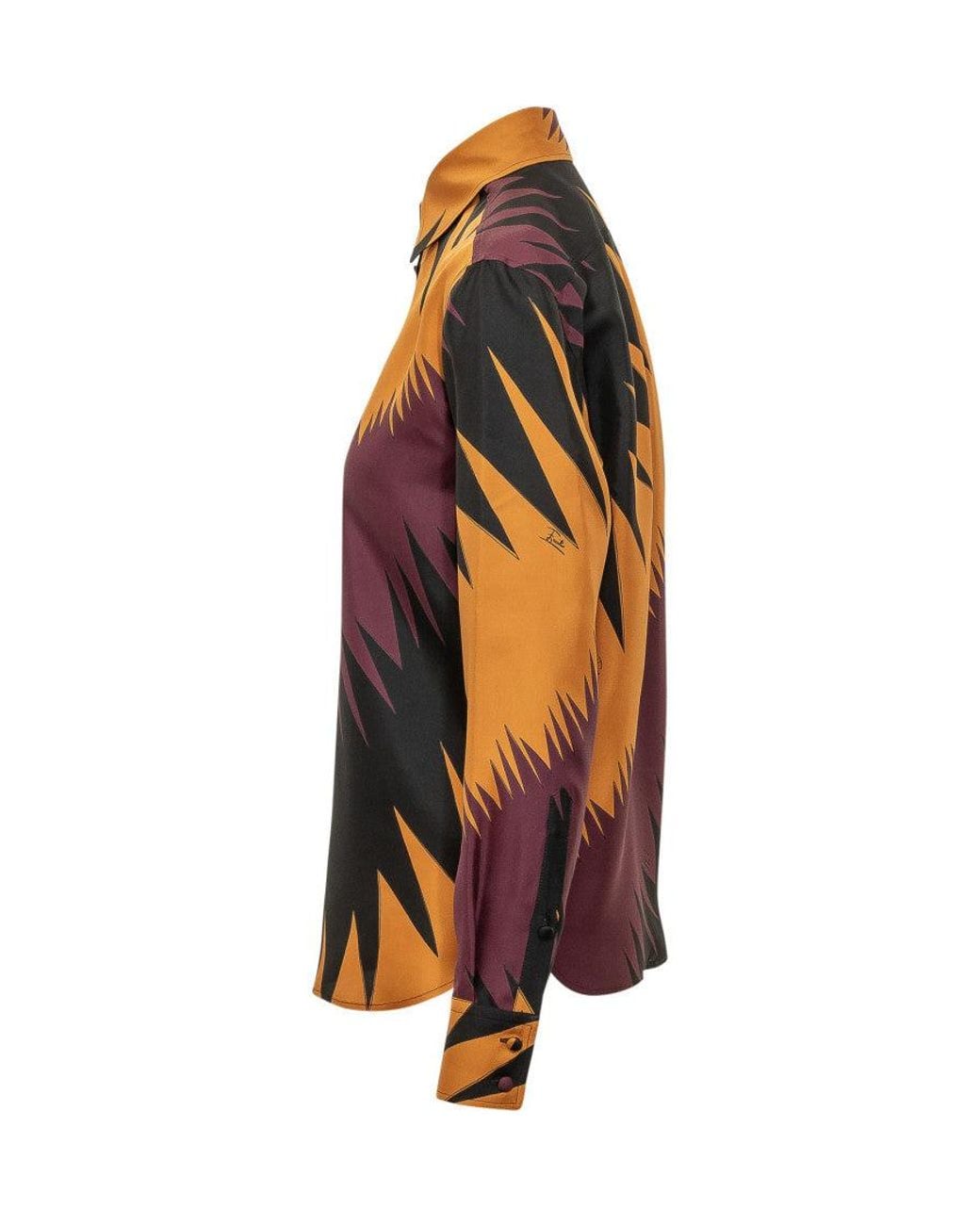 Emilio Pucci Orange Regular Abstract Shirt