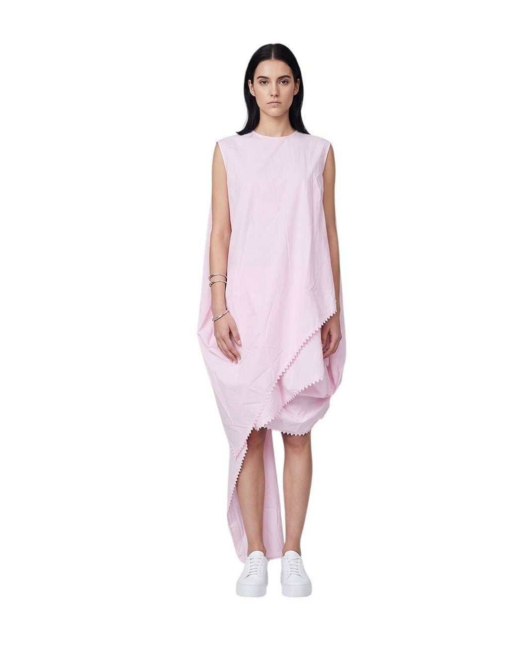 Jacquemus Pink Light Round Neck Mini Dress