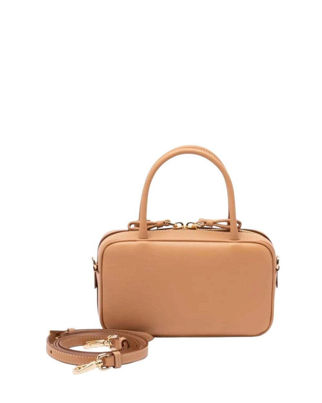 Prada Brown Logo Mini Satchel