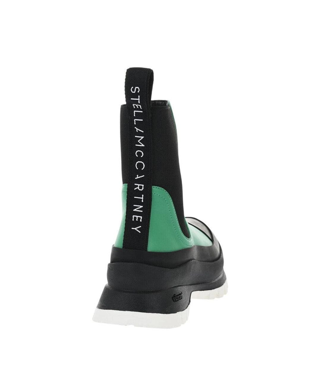 Stella McCartney Green Color Block Trace Boot