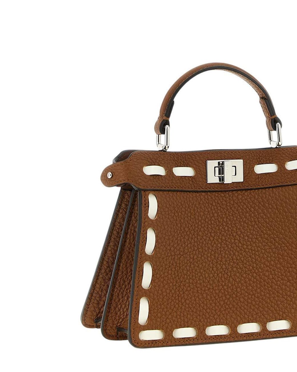 Fendi Brown Peekaboo Iseeu Mini Satchel
