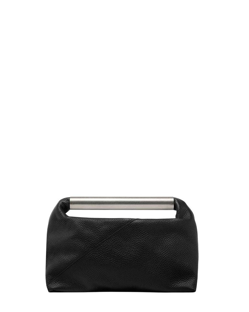 MM6 by Maison Margiela Black Logo Clutch