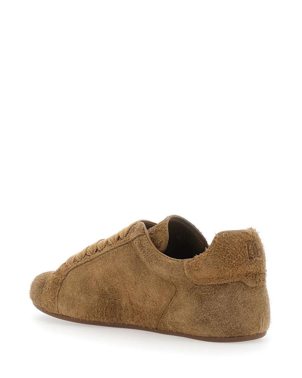 Dolce & Gabbana Brown Lace-Up Sneakers for men