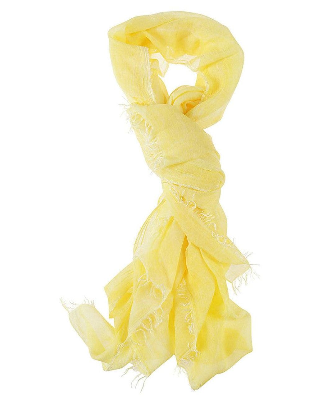 PATCHOULI Yellow Solid Scarf