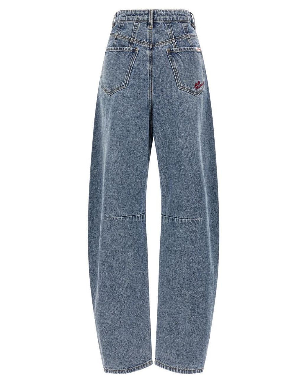 Self-Portrait Blue Barrel Leg' Jeans