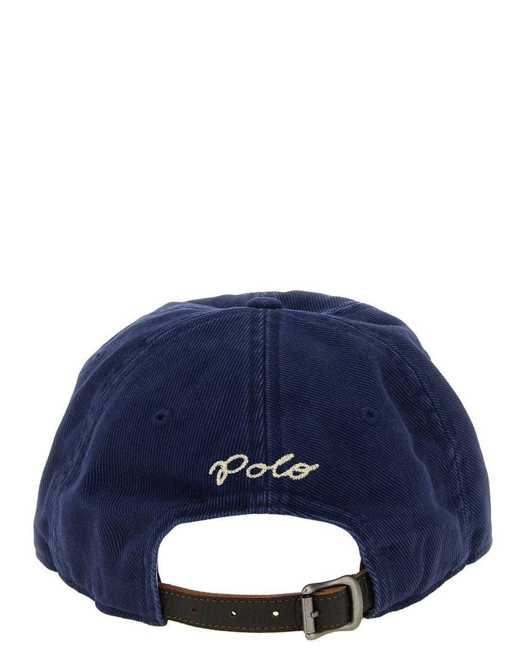 Polo Ralph Lauren Blue Logo Baseball Cap for men