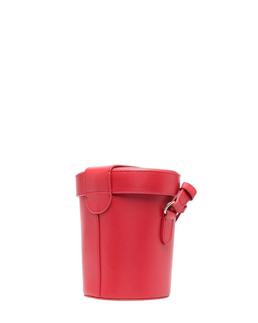 Love Moschino Red Logo Mini Bucket Bag