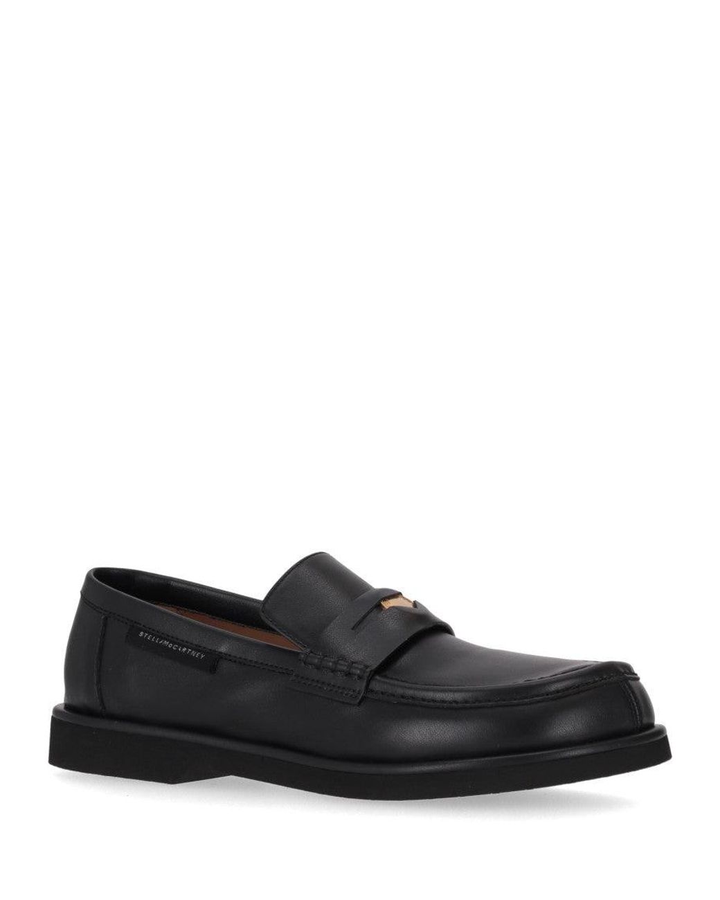 Stella McCartney Black Leather Loafers