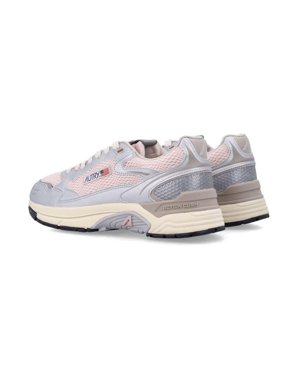 Autry White Color Block Sneakers for men