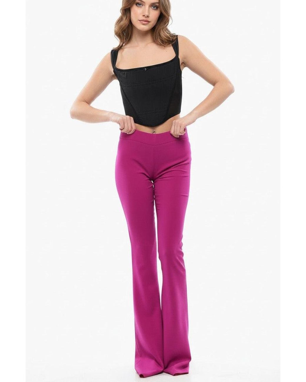 DSquared² Flared Flat Front Pants